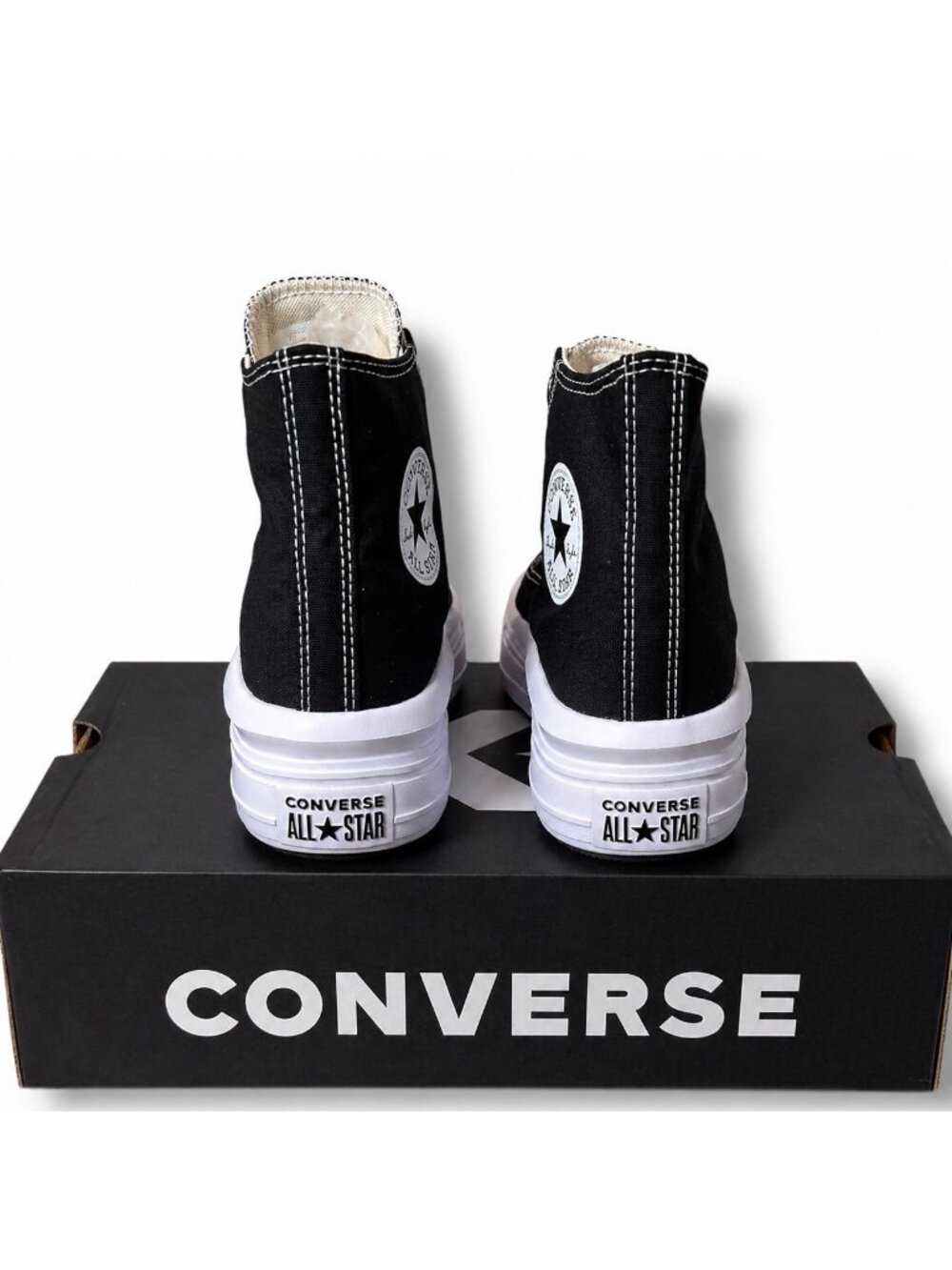 Converse Chuck Taylor CTAS Move Hi Platform 568497C Black/White Women’s 8 EU39 - Picture 9 of 11